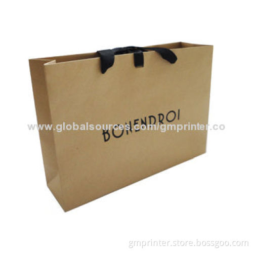 Paper Bag, Foil Logo, Die-cutting, Gluing